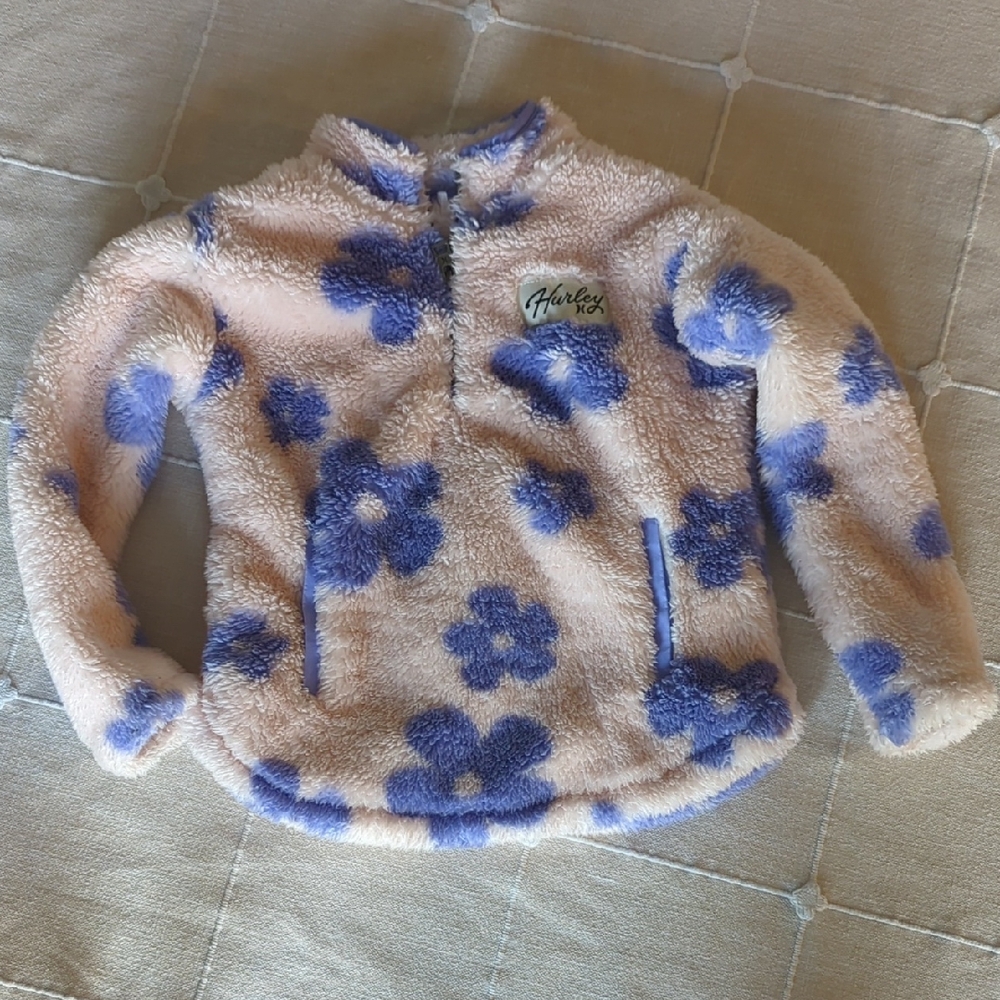Like New Size 4/5 Hurley Pink and Purple Fleece